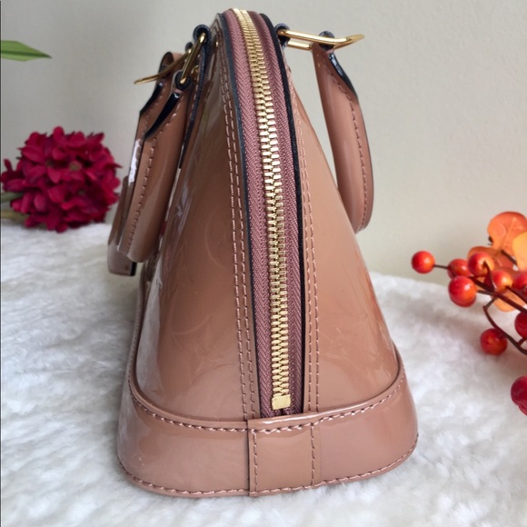 Louis Vuitton Rose Velours Vernis Alma BB - Picture 2 of 16
